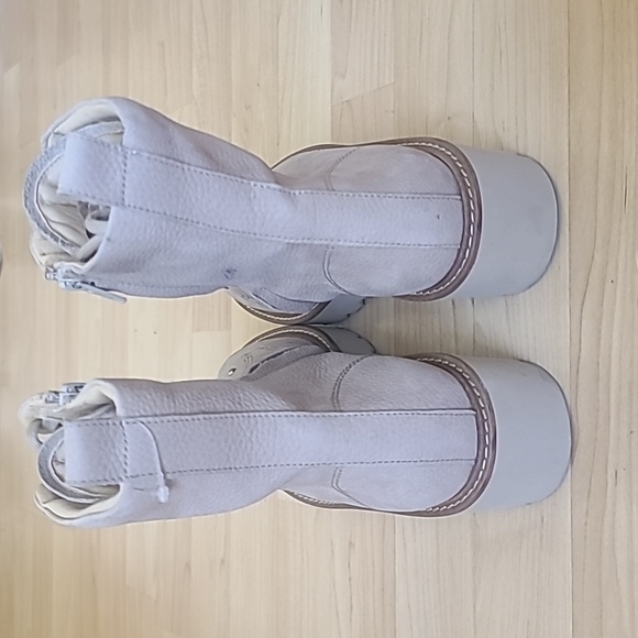 Paul Green Lace-Up Grained nubuck Leather Beige Size UK 4.5 US 7 - Picture 5 of 13